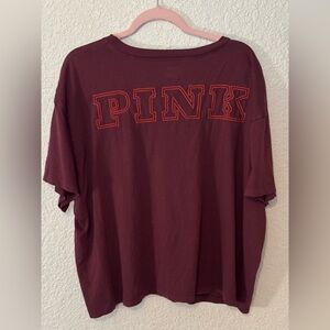 Victoria's Secret PINK Campus Cotton oversized short sleeve t-shirt XXL - NWT